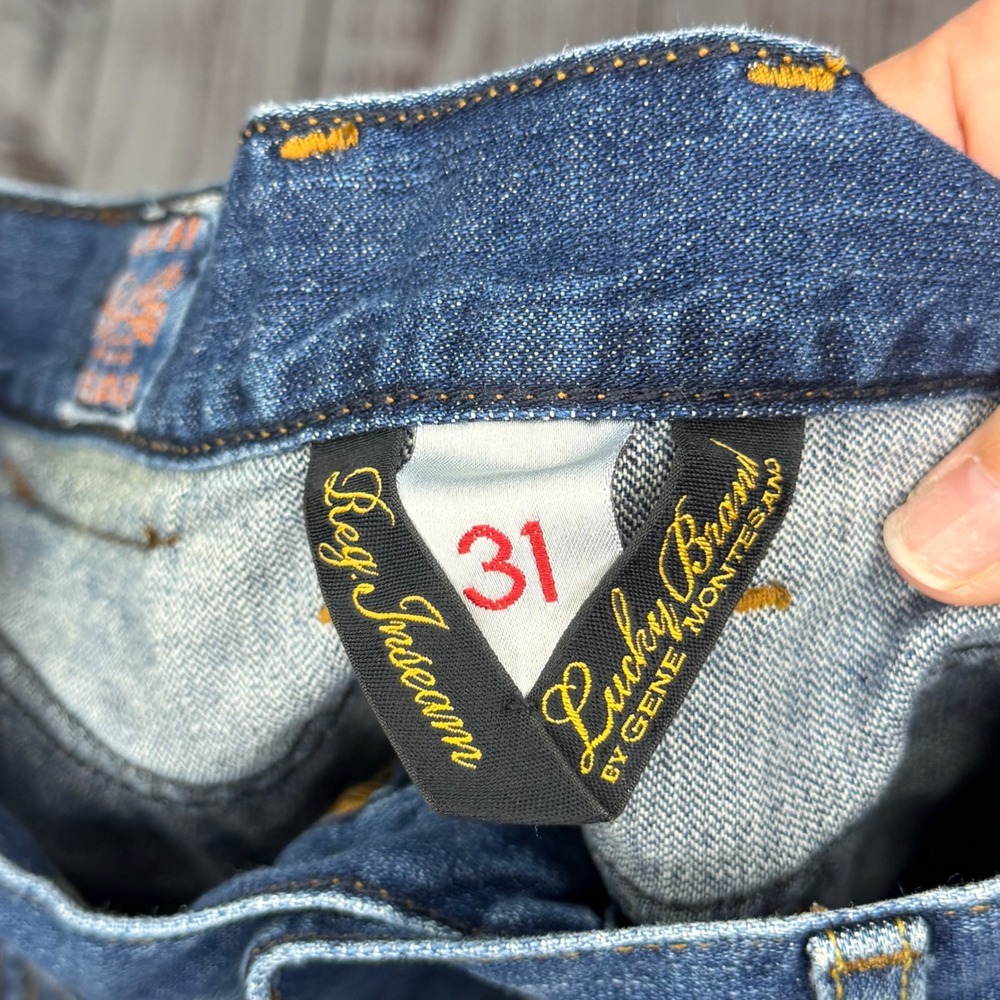 VTG Lucky‎ Brand Mens 31x32 Blue Denim 181 Jean Relaxed Straight Leg - Picture 3 of 5